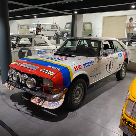 Peugeot 504 Coupé V6 Rallye 1978 au Musée de l'Aventure Peugeot.
